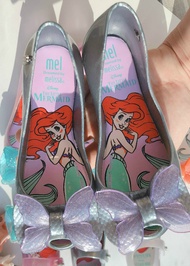 Girls Mermaid Jelly Shoes Princess Mini Melissa Beach Shoes Big Bow Fasion Summer Flat ShoesTH