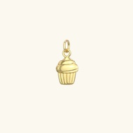 Foundry Gold Vermeil Cupcake Charm