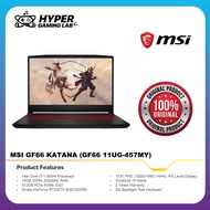 MSI KATANA GF66 11UG-457MY GAMING LAPTOP-BLACK (i7-11800H/16GB/512GB SSD/15.6" FHD/8GB RTX3070/W10/2YR)