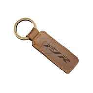 For Yamaha FJR1300 FJR1300A FJR1300ES FJR1300P Motorcycle Cowhide Keychain Key Ring