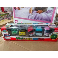 Mainan titipo titipo mainan mobil mini train series Isi 5 Pcs
