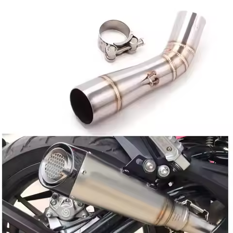 For Benelli Leoncino 250 502C TRK502C TRK251 Escape Motorcycle Exhaust System Muffler Middie Link Pi