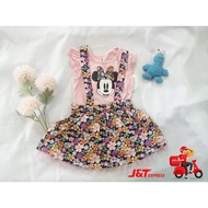 Baby Romper 2 Piece Disney Minnie Mouse Pooh Baju Baby / Gift Box Baby Murah / Baju Bayi Berquality 