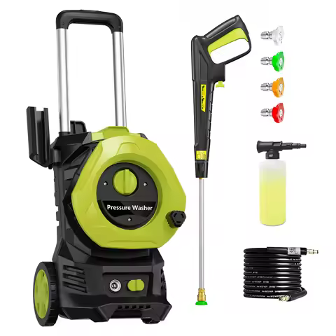 Electric Pressure Washer 4800PSI-Max 2.9GPM Power Washer with 25 Feet Hose,16.4 Feet Power Cord, Car