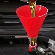 Crescent2 Engine Oil Filling Funnel Leakproof Engine Oil Funnel Universal Fast Clamp Automotive Oil 