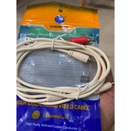 3.5 av cable to 2 Choseal av heads - Choseal 1 to 2 av speaker av cable