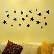 20PCS Star Art Mirror Wall Sticker Acrylic Surface Decal Home Room DIY Art For TV Background Home De