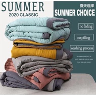 Cotton Blanket Quilt Comforter Set Queen Super Soft Quilt Comforter Single Washable Cotton Quilt