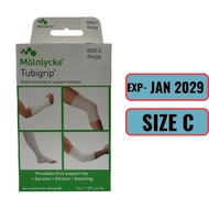 Tubigrip Size C 1m (Beige) – Elastic Bandage for Sprains, Strains & Joint Support