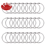 2 Inch 50 Pack  Plated Steel Binder Rings Keychain Key Rings, Metal Rings