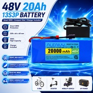 48V 20Ah 13S3P Lithium-ion Battery Pack 1000W BMS Rechargeable 18650 Lithium Bat For Electric Bike B
