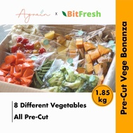 Agrain 1.85kg Pre-Cut Vegetable Cubes Bonanza Vegetable Box Sayur Cameron Segar (8 Types) Bitfresh