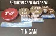 100/200pcs shrink wrap film/plastic sealer for tin can