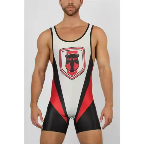 Wrestling Singlets Suit Professional Coverall Training Competition Freestyle Wrestling Suit High Ela