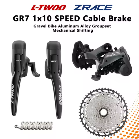 LTWOO GR7 1x10 Speed Cable Brake Mechanical Gravel Bike Groupset Left Right Shifter Rear Derailleur 