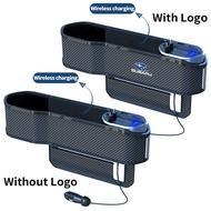 ช่องเก็บของในรถยนต์ Subaru ช่องเก็บของด้านหน้าแผงคอนโซลที่นั่งกระเป๋าด้านข้างพร้อมชาร์จไร้สายชาร์จสำ