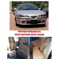 Semi Leather Seat Cover Proton Perdana V6 With Logo Seat Cover High Quality 1 Year Warranty Semi Leather