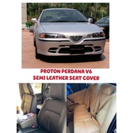 Semi Leather Seat Cover Proton Perdana V6 With Logo Seat Cover High Quality 1 Year Warranty Semi Lea