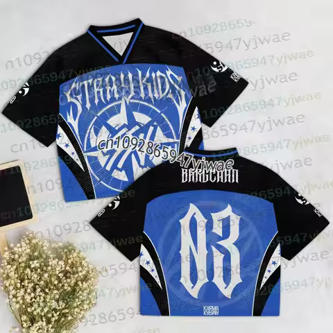 Kpop Stay Karma Album Fans TShirt Felix Bangchan Hyunjin Streetwear Casual Sport Oversize Short Slee