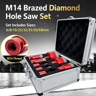 M14 Thread Diamond Dry Vacuum Brazed Drilling Core Bit for Porcelain, Tile, Granite, Marble Hole Saw