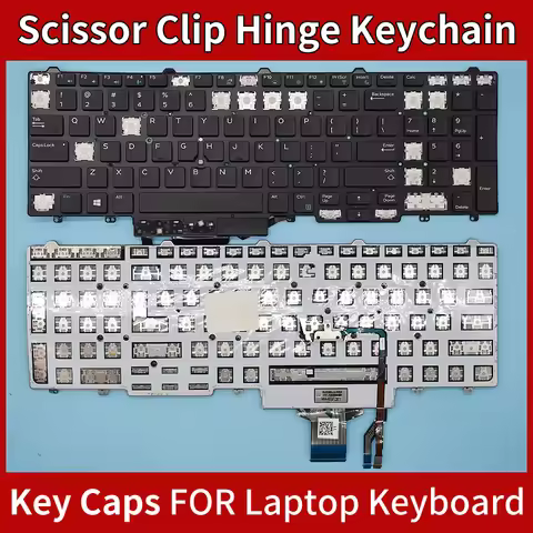 Replacement Keycap Key Cap Scissor Clip Hinge For Dell Latitude E5550 E5570 5580 E5590 M3510 M7510 7