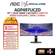 AOC AGON PRO 7 AGP497UCZD 49" OLED GAMING MONITOR ( 49" QD-OLED DQHD / 0.03MS / 240HZ / ADAPTIVE SYN