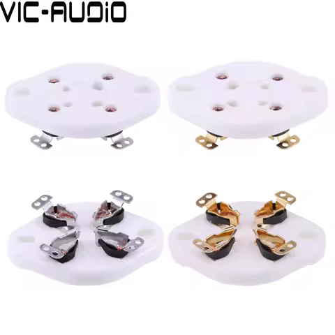 4Pin Tube Socket GZC4-1 Ceramic Vintage Valve Socket For 2A3 FU-811 274A 572B FU811 300B Vacuum Tube