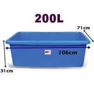(200L)Big Plastic Basin / Tray / Storage / Fish Tank / Polytank / Tangki ikan / Bakul  (200L)