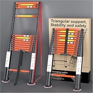 Telescopic Collapsible Telescoping Ladder Extension - 12.5 FT Tall Compact Aluminum Foldable Extenda
