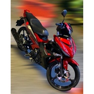 y15 V1 V2 EXCITER RC 1 MERAH HITAM COVER SET TAMPAL SIAP STICKER