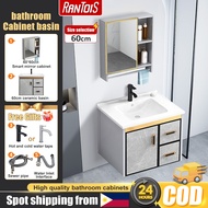 60cm Bathroom Sinks Cabinet complete set lavatory sink with Mirrow cabinet