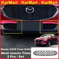 CX30 Front Grill Mesh Insert Trim Front Grille Guard 2019 - 2025 Mazda CX30 Car Exterior Accessories