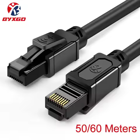 BYXGD CAT6 Patch Cable 60 50 Meters RJ45 Pure Copper Gigabit Ethernet Cable For Family/Industrial/Ro