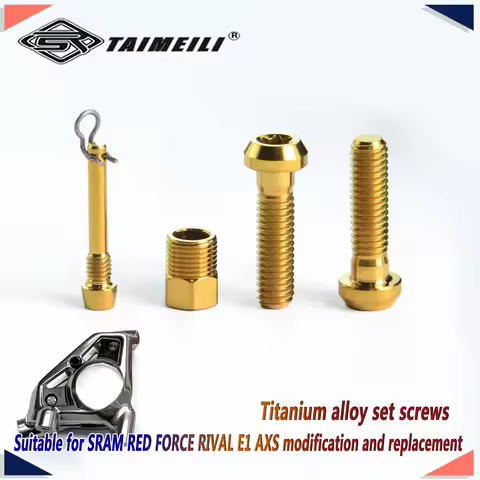 TAIMEILI Titanium Alloy Derailleur Fixing Bolts Fit SRAM RED FORCE RIVAL E1 AXS Road Bike Replacemen
