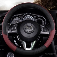 Leather Car Steering Wheel Cover Case for Mazda 2 3 Mazda 6 Axela Atenza CX-3 CX-5 CX5 CX-7 CX-9 2015 2016 2017 2018 Accessories