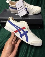 Onitsuka Tiger Mexico 66 Slip-On 懶人鞋 一腳蹬 白藍紅燙金 男女同款