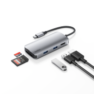 Belkin (new) ฮับมัลติพอร์ต 5-in-1 Connect Multiport Hub ความคมชัดสูงได้ถึง 4k@60hz ถ่ายโอนข้อมูล 5gb