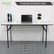 OKURA Foldable Banquet Table Event / Desk / Catering / Buffet Folding Table / Outdoor Dining Meja Li