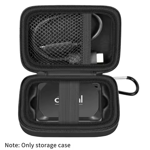 Carrying Case Compatible with Crucial X10/ X9 Pro 4TB/ 2TB/ 1TB Portable SSD, External Solid State D