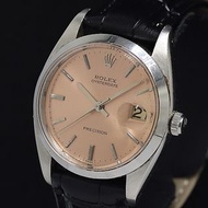 勞力士 Oysterdate Precision 6694 5310xx 粉紅錶盤手動上鍊男錶