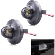 Mallofusa 18 SMD LED Chrome License Plate Light Tag Lamp Assembly Replacement for F-150 F-250 F-350 