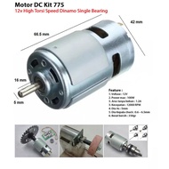 MESIN DC 775 12V High Torque Speed Motor Dynamo Power Tools Fan Motor