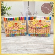 NEWEST MINI CAPYBARA TWIST CRAYON CONTENTS 12 PCS KR-1831 CUTE CARTOON TWIST ROLLING CRAYON VIRAL UN