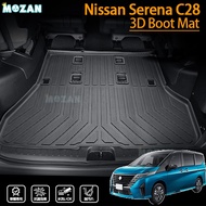 3D car boot mat Nissan Serena C28(2023-2030) 3D car mat trunk storage box mat foot mat carpet car fl