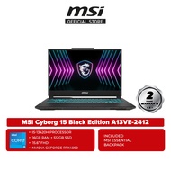 MSI Cyborg 15 Black Edition A13VE-2412 15.6" FHD Gaming Laptop ( i5-13420H, 16GB, 512GB SSD, RTX 405