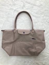 100% Authentic Longchamp Le Pliage Club  Wonmen Bags Shoulder Bags 70Th Anniversary Embroidery Folding waterproof Nylon Tote Bag  Large Long Handle Shopping Bag  L1899619566-Hawthorn