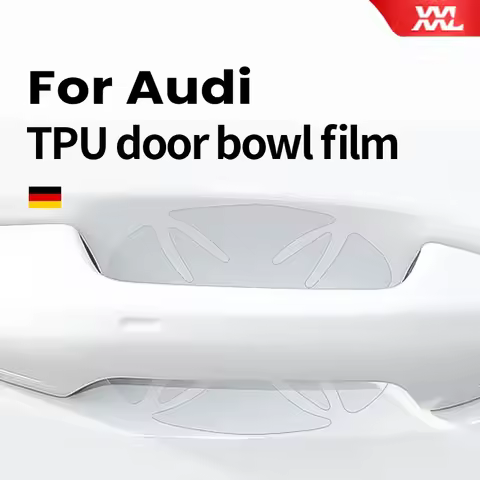 Car Styling protective film car handle door bowl paint transparent sticker Auto Accessories For Audi