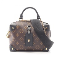 [二手] LOUIS VUITTON Petite Malle Souple 2-Way 手提包 M45571 黑色 PVC 塗層帆布皮革 Petite Malle Souple