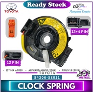 【 Toyota Estima Alphard Camry Corolla 】 Airbag Spiral Cable / Clock Spring / Steering Radio Audio Co