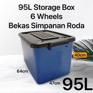 CSK 95L Storage Box With Wheel SB026 / Bekas Simpanan Roda / Multipurpose Storage Box